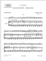Sonate n° 2 op. 117 - FAURÉ - Partition - Violoncelle